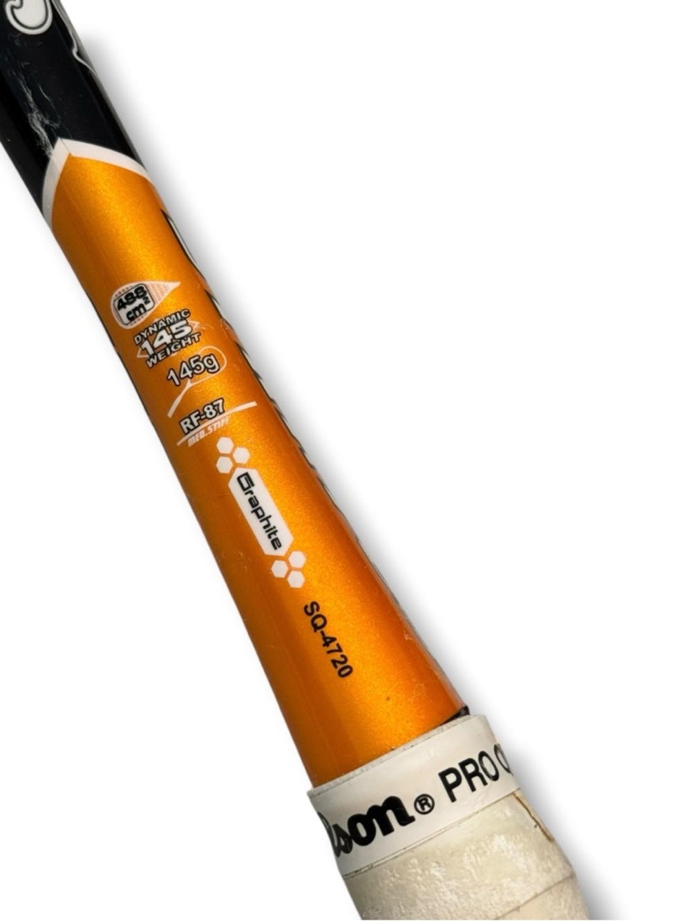 Black Knight Stratos Squash Racket | Sherif Khan Legend Series + Bag - Picture 7 of 9